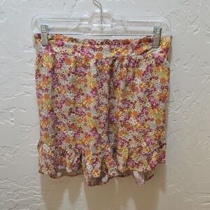 3/$10 Wild Fable Floral Print Shorts with Ruffle Detail